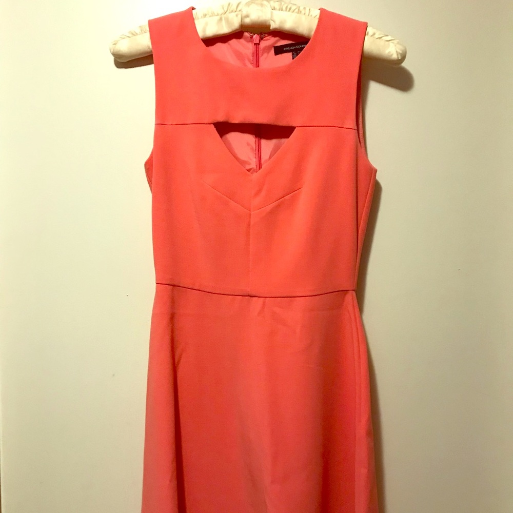 French Connection Peach Cocktail Dress